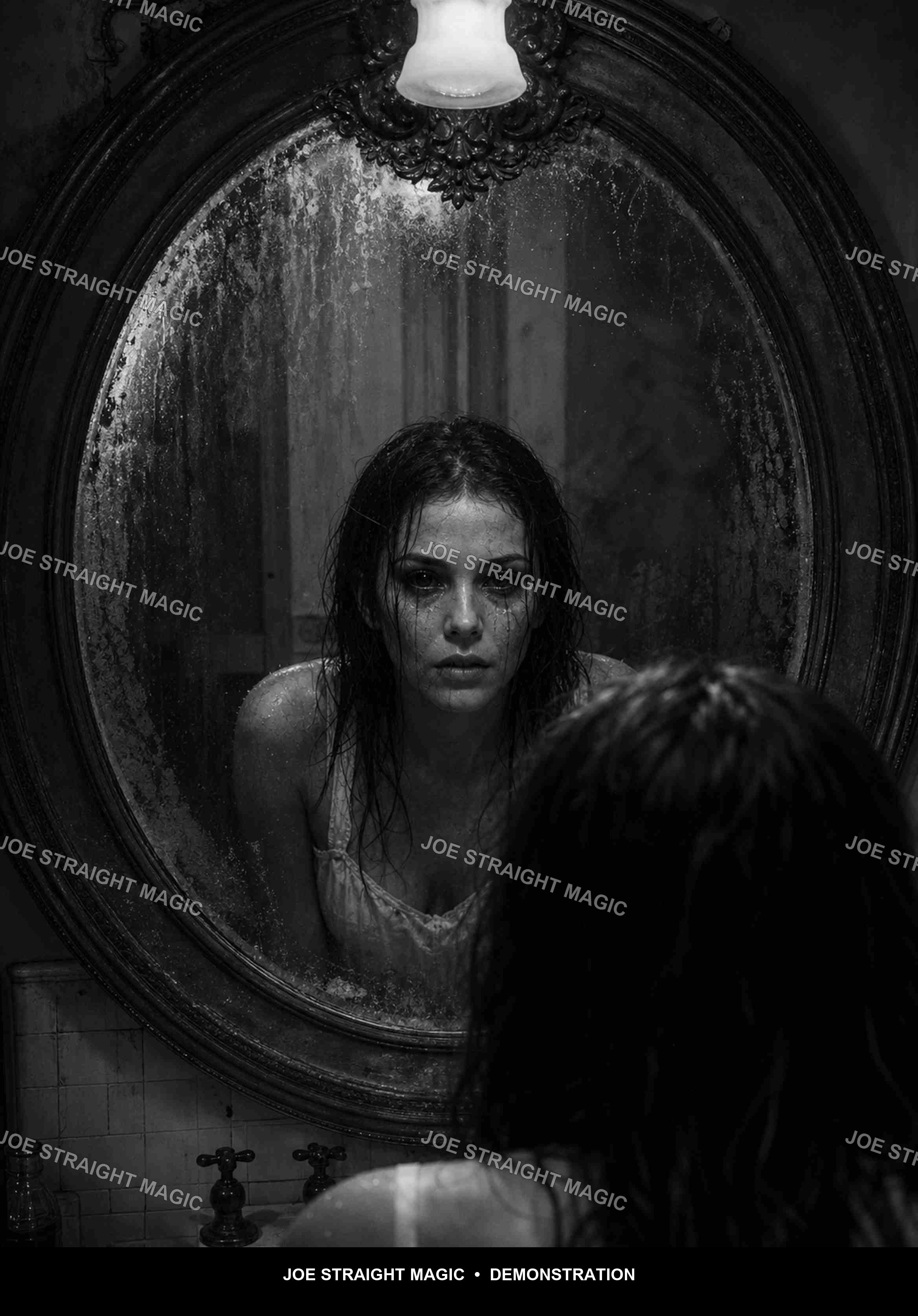 Protected default Mirror image with natural eye catchlights