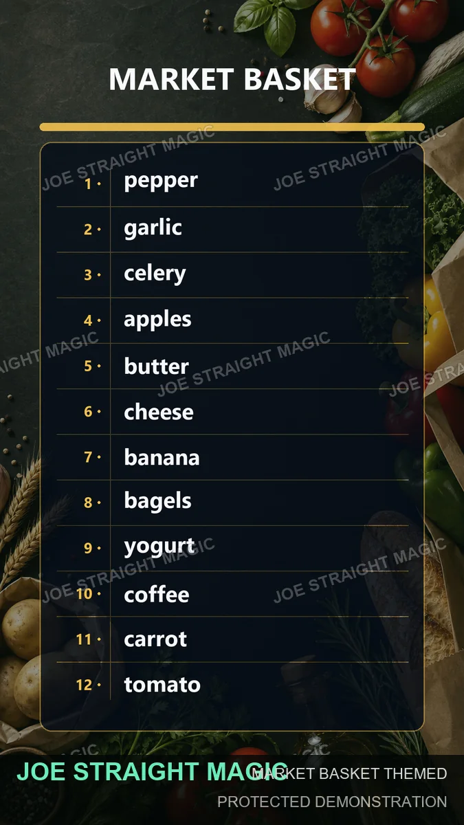 Protected Market Basket themed list