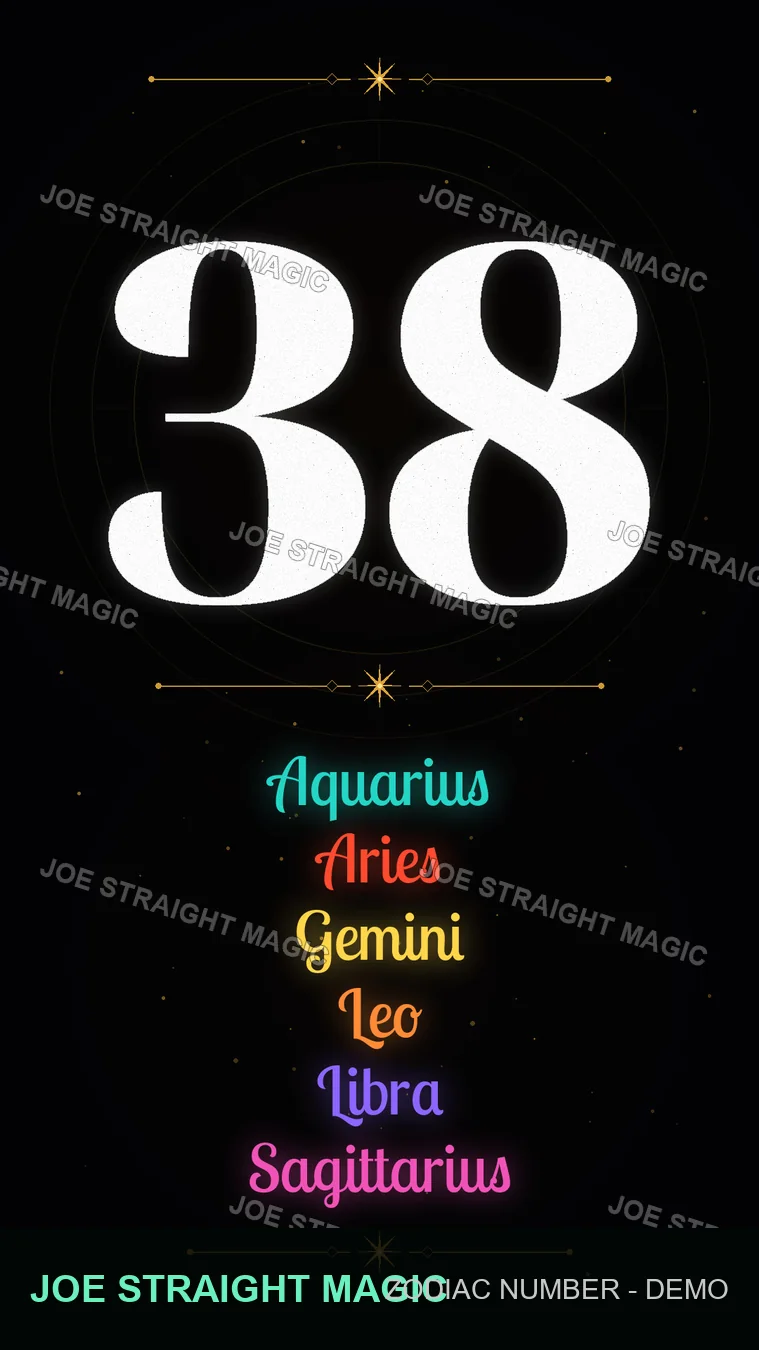 Protected Zodiac number 38 card