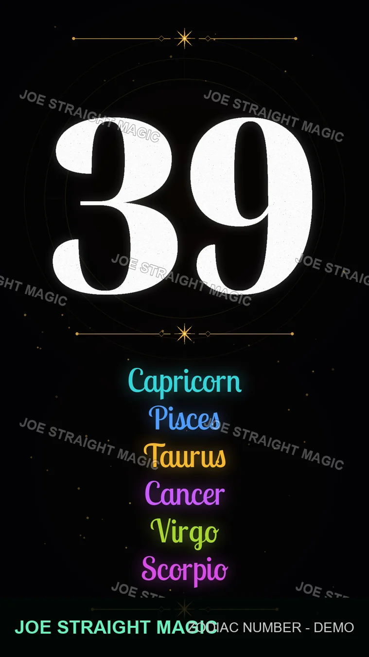 Protected Zodiac number 39 card