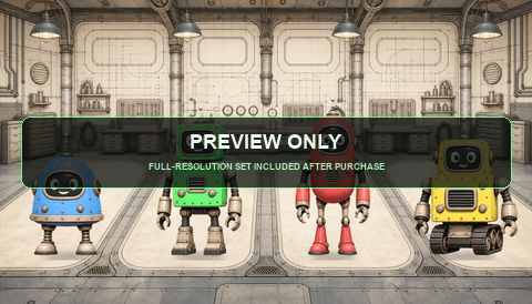 Robot garage coloring prediction