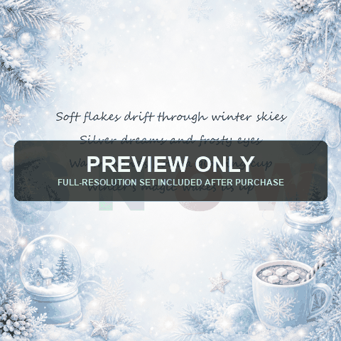 SNOW winter poem sample